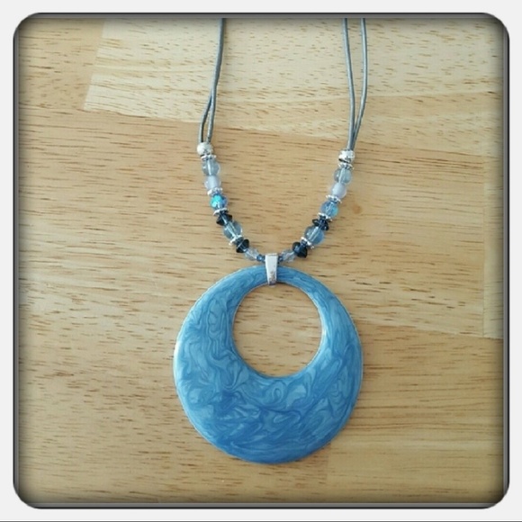 Apt. 9 Jewelry - NWOT Blue Cabachon Pendant